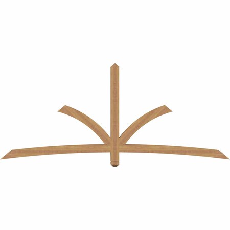 Ekena Millwork Davenport Timber Gable Bracket, Western Red Cedar, 96"W x 40"H x 3 1/2"D x 3 1/2"F, 10/12 Pitch GBW096X40X0404DAV00SWR